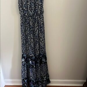 Floral Blue Maxi Dress